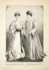 1905 Print Delineator Edwardian Women Fashion Art Style Tea Gown Kimon –  Period Paper Historic Art LLC