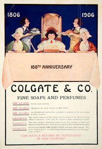 1906 Ad Colgate Soap Perfume Toilet Sachet Talc Dental Powder 100th YDL3