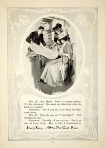 1907 Ad Ivory Soap Clean Victorian Edwardian Women Fashion Health Beauty YDL4