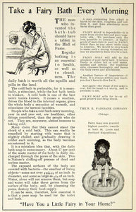 1907 Ad Fairy Bath Soap N. K. Fairbanks Company Chicago Health Beauty Clean YDL4