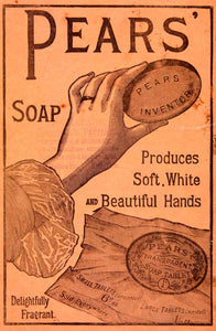 1889 Ad Pears Soap Fragrant Health Beauty Victorian Women Bar Orange Hand YDL7
