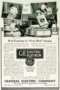 1913 Ad Vintage G.E. General Electric Flatiron Antique Iron Ironing Day YDL8