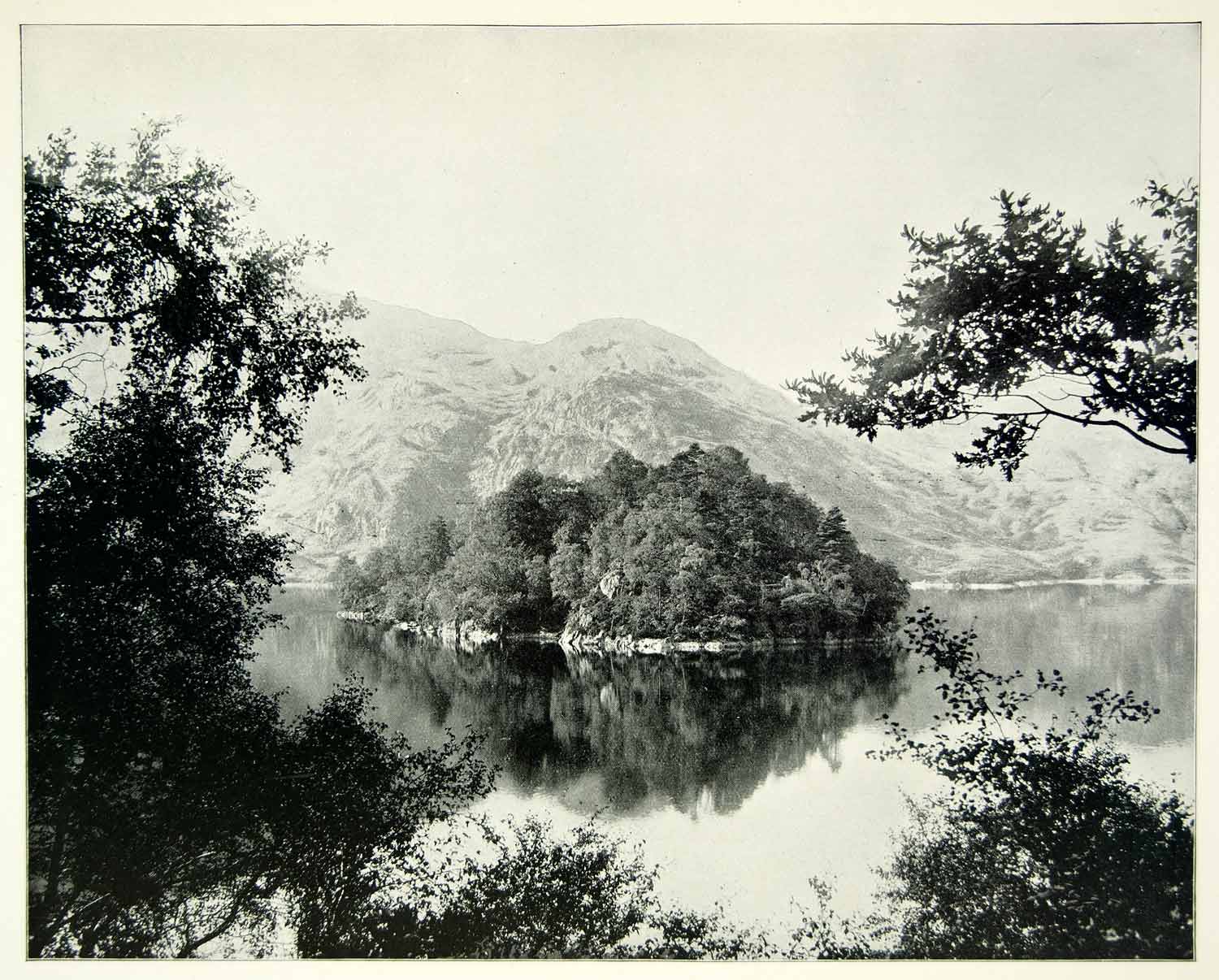 1893 Print Ellens Isle Loch Katrine Stirling Scotland UK Landscape YFC2