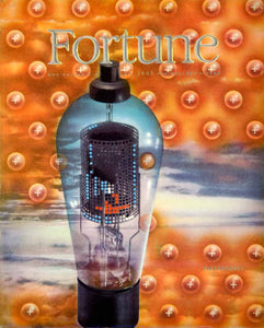 1943 Cover Fortune Art Vacuum Tube Electron Electronics Electricity Cathode YFC3