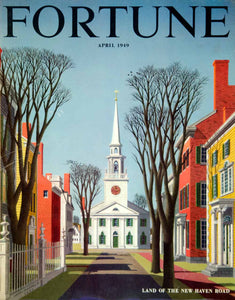 1949 Cover Fortune Thomas Fransioli New England Small Town Church Steeple YFC3