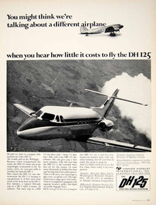 1966 Ad Vintage Hawker Siddeley DH 125 Airplane Business Personal Aircraft YFM2