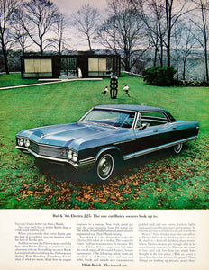 1966 Ad Classic Buick Electra 225 Blue Car Super Turbine Transmission Auto YFM2