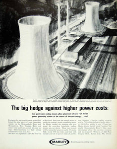 1966 Ad Marley Water Cooling Towers Fort Martin Power Plant Morgantown WV YFM3