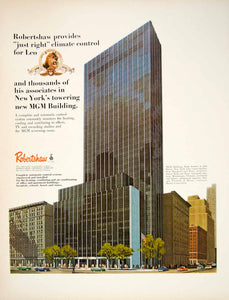 1966 Ad Robertshaw HVAC Control Systems MGM Building 6th Ave. New York City YFM3