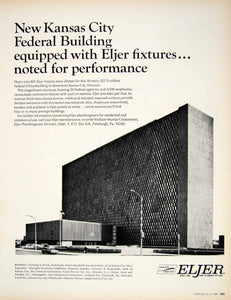 1966 Ad Vintage Richard Bolling Federal Building Kansas City Eljer Plumbing YFM3