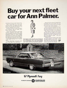 1966 Ad 1967 Plymouth Fury III 2-Door Hardtop Chrysler Used Fleet Car Buyer YFM3