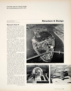 1966 Article Expo 67 World's Fair Montreal Canada International Pavilions YFM3