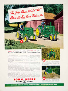 1951 Ad John Deere Moline Tractor Plow Fahrenkrog MT Hugo Struck Equipment YFQ1