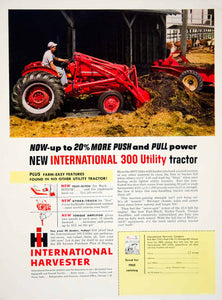 1956 Ad International Harvester Fast-Hitch Torque Amplifier Tractor 300 YFQ1