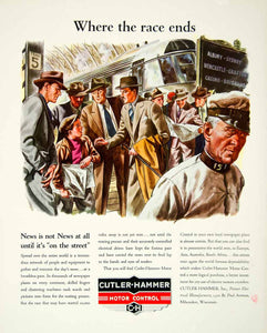 1940 Ad Cutler Hammer Motor Control Milwaukee Wisconsin Train Station YFT1