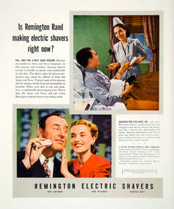 1945 Ad Remington Electric Shavers Rand Razor World War II Effort Nurse YFT2