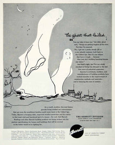 1945 Ad Ghost Barrett Chemical Dye Harvey Building Construction Modern YFT2