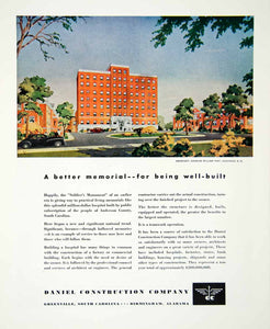 1947 Ad Hospital Building Anderson South Carolina Daniel Construction YFT3