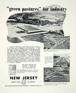 1947 Ad Green Pastures Industrial New Jersey Business Manufacture Plant YFT3