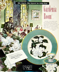 1947 Ad Gardenia Room Creative Design Studios Onondaga Pottery Syracuse New YFT3