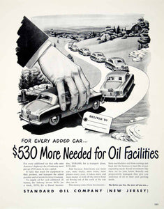 1949 Ad Standard Oil Company New Jersey Cars Automobile Gasoline Country YFT4