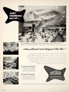 1949 Ad Design Incorporated Hotel Remodeling Build Furnishing Seelbach YFT4