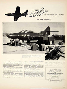 1949 Ad Hagan Corporation Subsidiaries Plane Aviation Grumman Panther YFT4