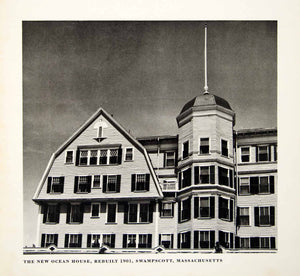1949 Rotogravure New Ocean House Swampscott Massachusetts Architecture YFT4