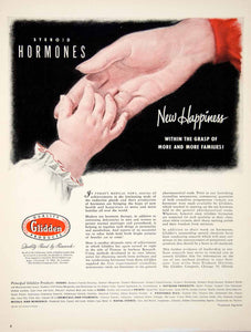 1950 Ad Glidden Cleveland Ohio Hormones Medicine Steroid Therapy YFT5