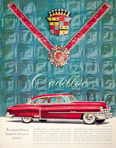 1950 Ad Cadillac Car Auto Motor Vehicle Sedan DeVille Series 62 Harley Earl YFT5