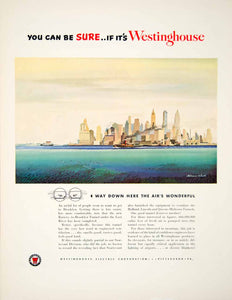 1950 Ad Westinghouse Electric Pittsburgh Pennsylvania Ventilate Tunnel YFT5