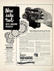 1950 Ad Sawyers Viewmaster Commercial Reel 3543 N Kenton Ave Chicago YFT5 - Period Paper
