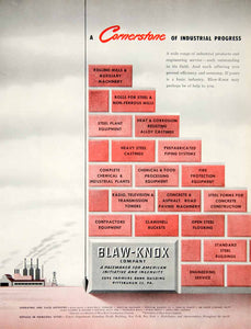 1950 Ad Blaw-Knox Industrial Factory Machinery Construction Equipment Tools YFT6