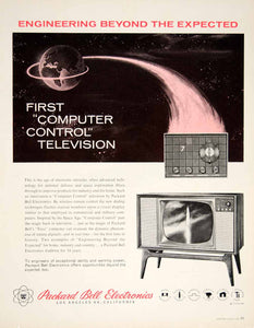 1960 Ad Packard Bell Electronics Los Angeles Technology Television Space YTF8