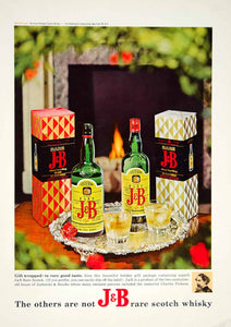 1965 Ad J&B Rare Scotch Whiskey Alcohol Drink Beverage Justerini