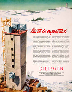 1952 Ad Eugene Dietzgen Company Manufacturing Supplies Equipment Historical YFT9