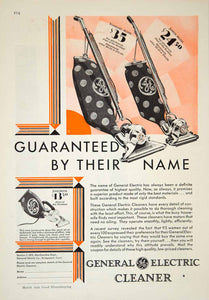 1929 Ad General Electric GE Vacuum Cleaner Household Appliance Juniorette YGH1