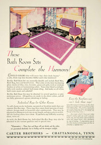 1929 Ad Carter Bros Ret-Rac Bathroom Rug Carpet Set Home Decor Household YGH1