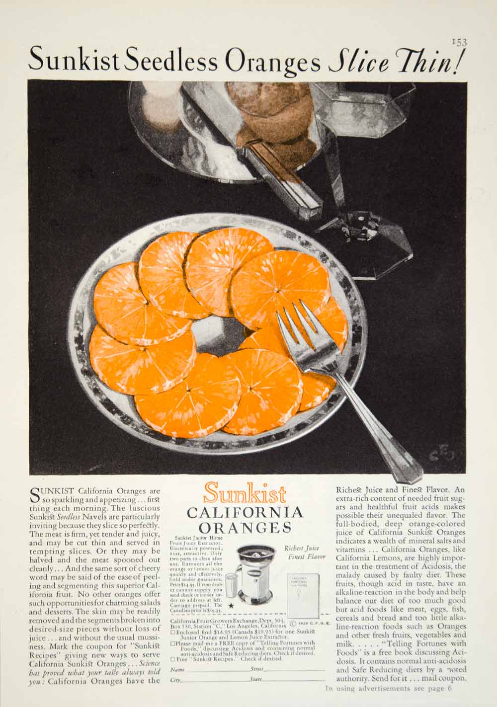 Sunkist Juice Extractor Commercial Series Juicer J-1 Juicers And