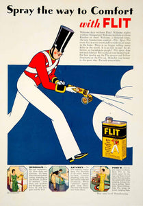 1929 Ad Flit Bug Spray Flies Mosquitos Roaches Ants Bedroom Solider Kitchen YGH2