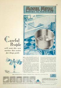 1929 Ad Monel Metal Washing Machine International Nickel New York Laundry YGH3