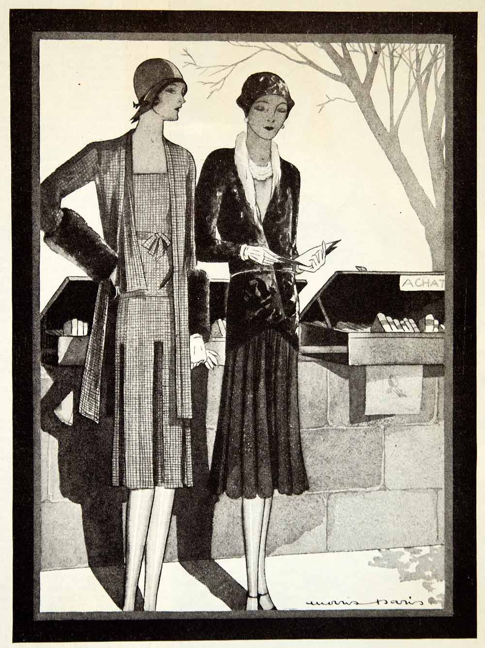 1929 Print Molyneux Worth Art Deco Fashion Street Clothes Dresses Wome –  Period Paper Historic Art LLC