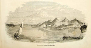 1852 Wood Engraving Burma Myanmar Yenbenzeik Irrawaddy River Ayeyarwady YGP2