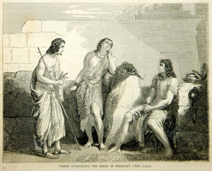 1854 Wood Engraving Sir George Hayter Joseph Interpreting the Dream Biblical Art