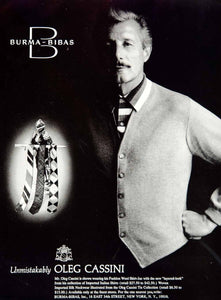 1963 Ad Vintage Oleg Cassini Fashion Designer Wool Shirt Jac Burma Bibas YHB5