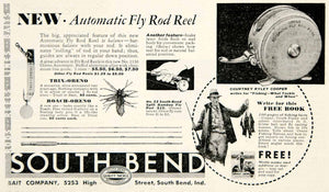 1933 Ad South Bend Bait Automatic Fly Rod Reel Fishing Tackle Sporting YHF1