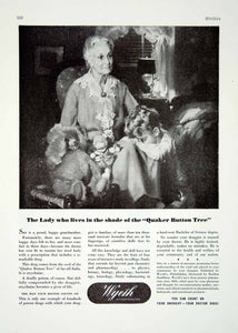 1944 Ad Grandma Woman Child Stuff Animals Pharmaceutical Drug Medicine YHH1