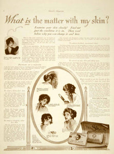 1916 Ad John H Woodbury Facial Soap Women Health Beauty Complexion Bar YHM2