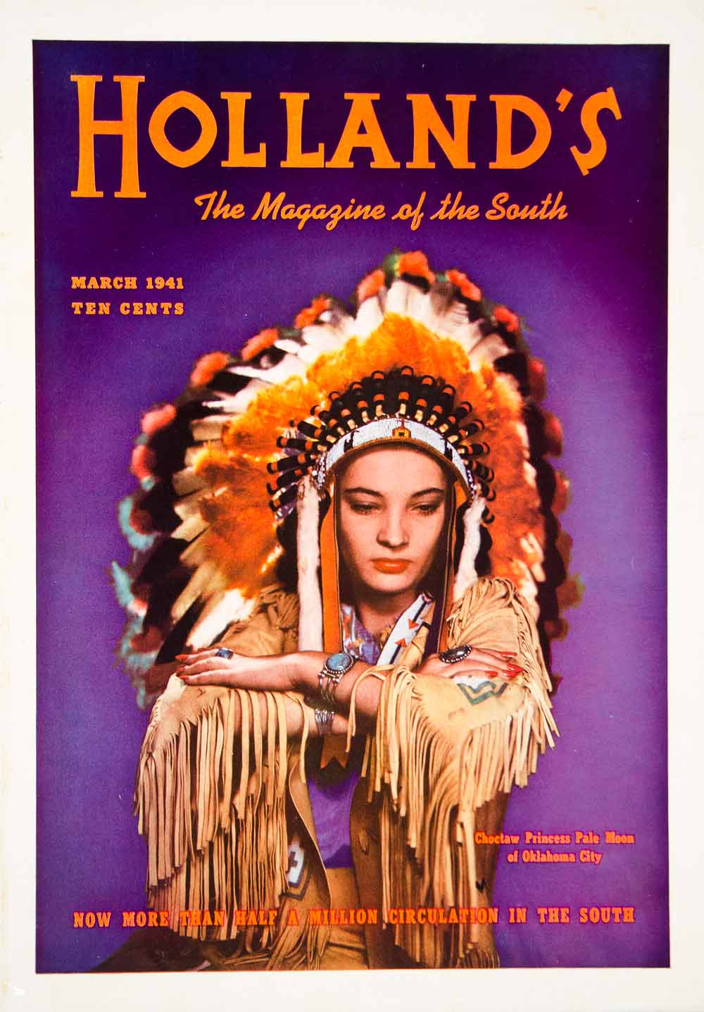 1941 Cover William Shroder Choctaw Princess Pale Moon Oklahoma Hollands YHM3