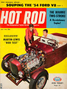 1954 Cover Hot Rod Dean Martin Jerry Lewis Jerry Geshenberg Bourke Actor YHR1